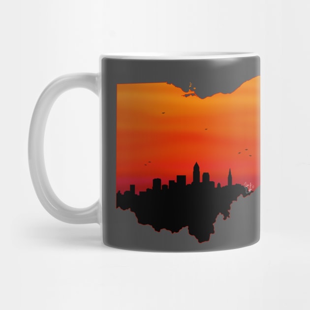 Cleveland Skyline by JuliaCoffin